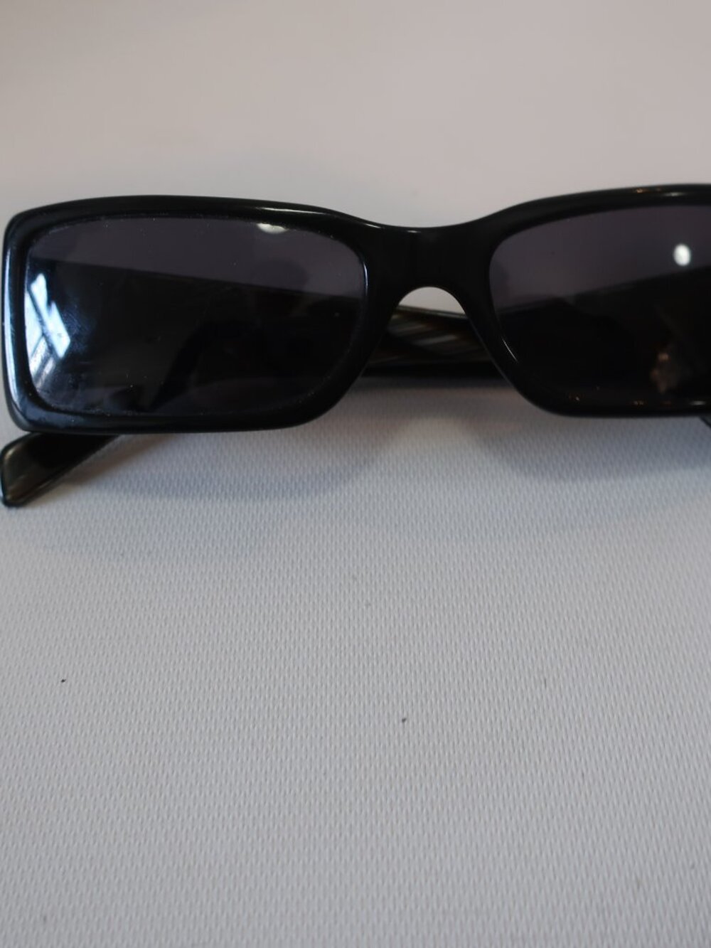 Womens Chanel 5078 Black and Marbled Brown Plastic Rectangular Sunglasses - Picture 9 of 10